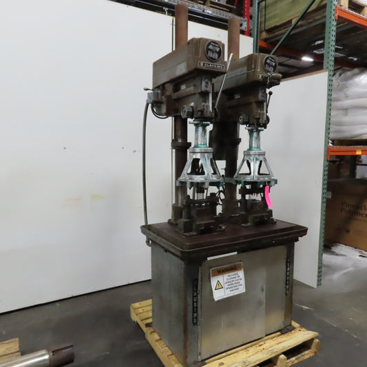 Clausing 2235 2-Spindle Drill Press 3Ph 1.5HP 230/460V W/ Multi Head