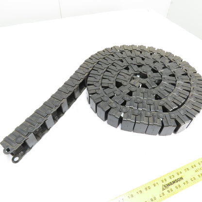 48mm x 23mm Plastic Cable Carrier Drag Chain Track 10' 6" Long