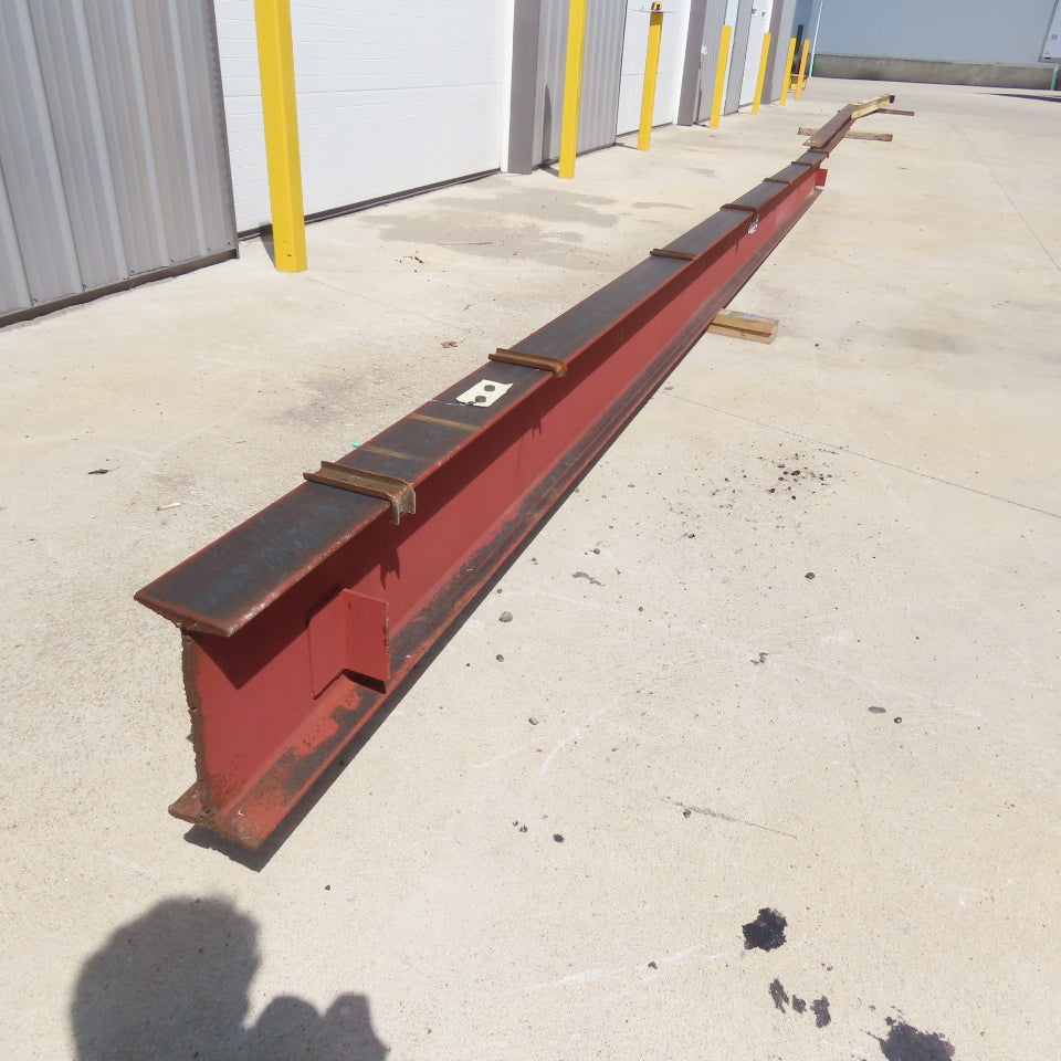 S12 x 31.8 Tapered Flange Steel I-Beam 0.35" Web 292" L x 5" W 12" H