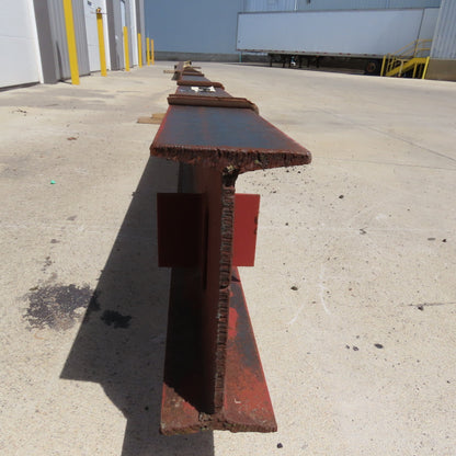 S12 x 31.8 Tapered Flange Steel I-Beam 0.35" Web 292" L x 5" W 12" H