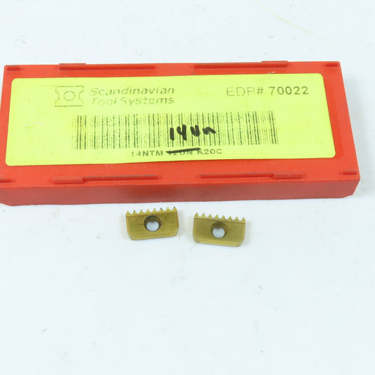 Scandinavian Tool 14NTM 14UN K20C Carbide Thread Cutting Insert 14UN Lot Of 2