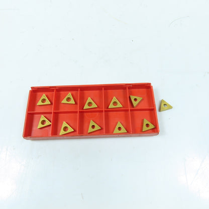 Sandvik TCMT 11 02 04-UR Carbide Turning Insert TiN Coated Lot Of 11