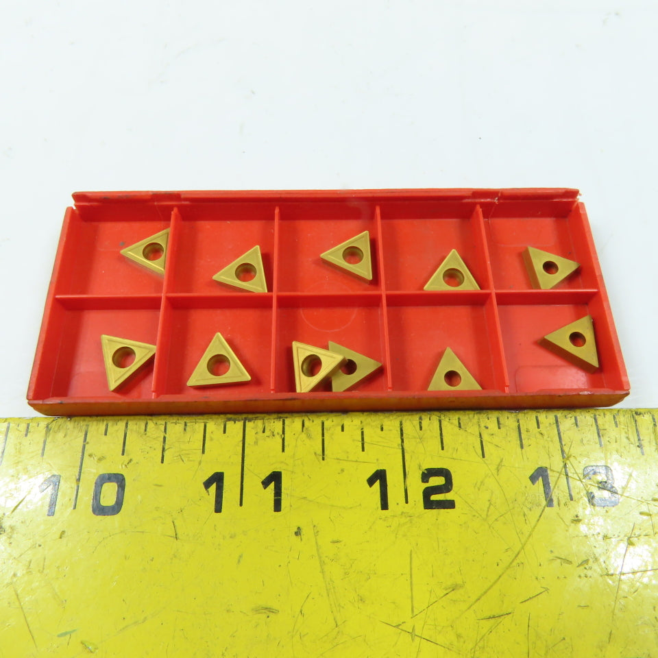 Sandvik TCMT 11 02 04-UR Carbide Turning Insert TiN Coated Lot Of 11
