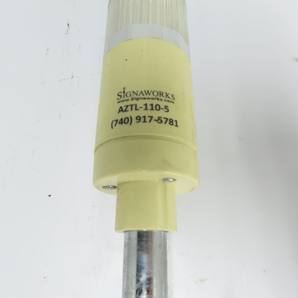 Signaworks AZTL-110-5 5-Stack Wireless Industrial Signal Tower Light 110VAC