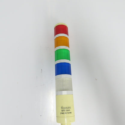 Signaworks AZTL-110-5 5-Stack Wireless Industrial Signal Tower Light 110VAC