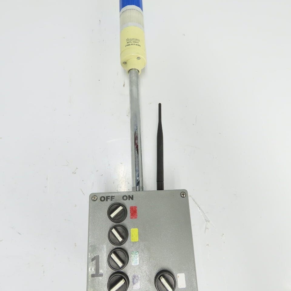 Signaworks AZTL-110-5 5-Stack Wireless Industrial Signal Tower Light 110VAC