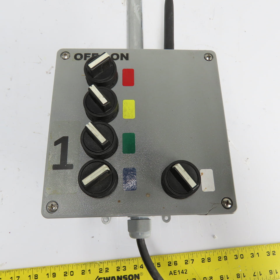 Signaworks AZTL-110-5 5-Stack Wireless Industrial Signal Tower Light 110VAC