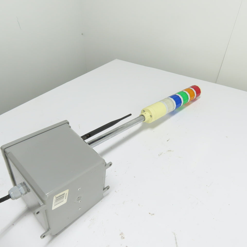 Signaworks AZTL-110-5 5-Stack Wireless Industrial Signal Tower Light 110VAC