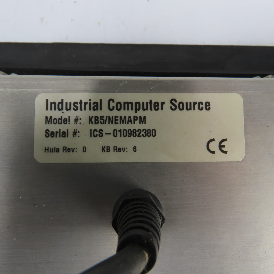 Industrial Computer KB5/NEMAPM Stainless Steel Panel Mount Industrial Keyboard