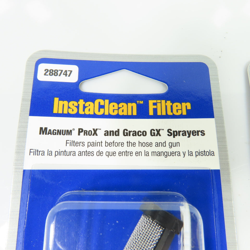Graco 288747 InstaClean Filter for Magnum ProX and Graco GX Sprayers Lot Of 2