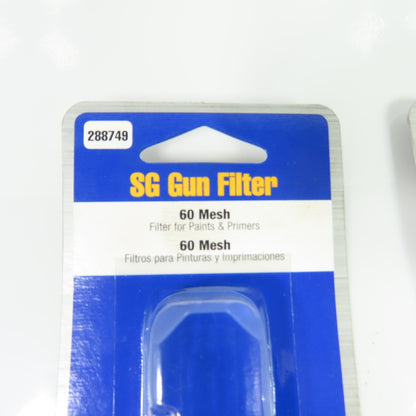 Graco 288749 60 Mesh SG Gun Filters for Paints & Primers Lot of 2