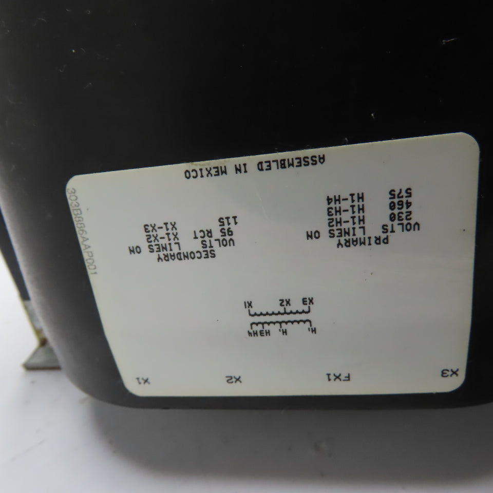 GE 9T58K0074 2kVA 1PH 230/460/575V Pri 115V Sec Industrial Control Transformer