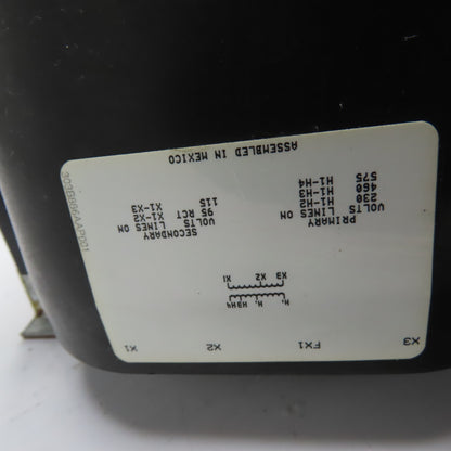 GE 9T58K0074 2kVA 1PH 230/460/575V Pri 115V Sec Industrial Control Transformer