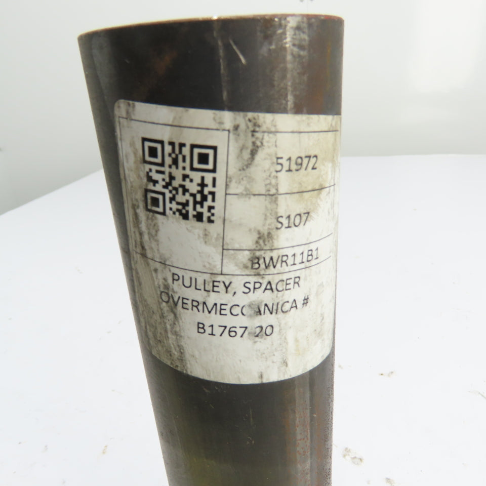 Overmeccanica B1767-20 BWR11B1 Steel Pulley Spacer 9-9/16" OAL 2-3/8"OD