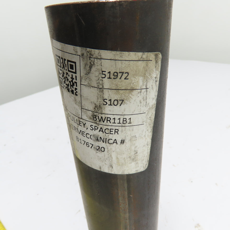 Overmeccanica B1767-20 BWR11B1 Steel Pulley Spacer 9-9/16" OAL 2-3/8"OD