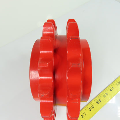 17 Tooth Double Strand Roller Chain Sprocket 7-1/2" OD 1.35" Pitch