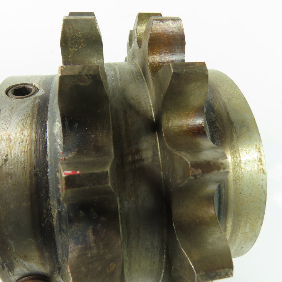 100 L 17 Double Strand Roller Chain Sprocket 17 Teeth 7-1/2" OD 2.75" Bore