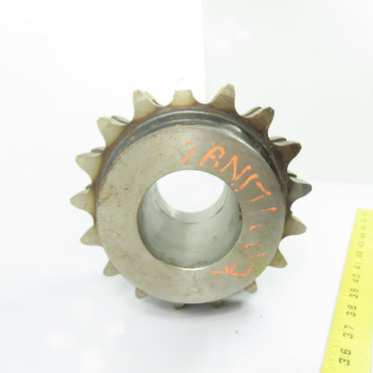 100 L 17 Double Strand Roller Chain Sprocket 17 Teeth 7-1/2" OD 2.75" Bore