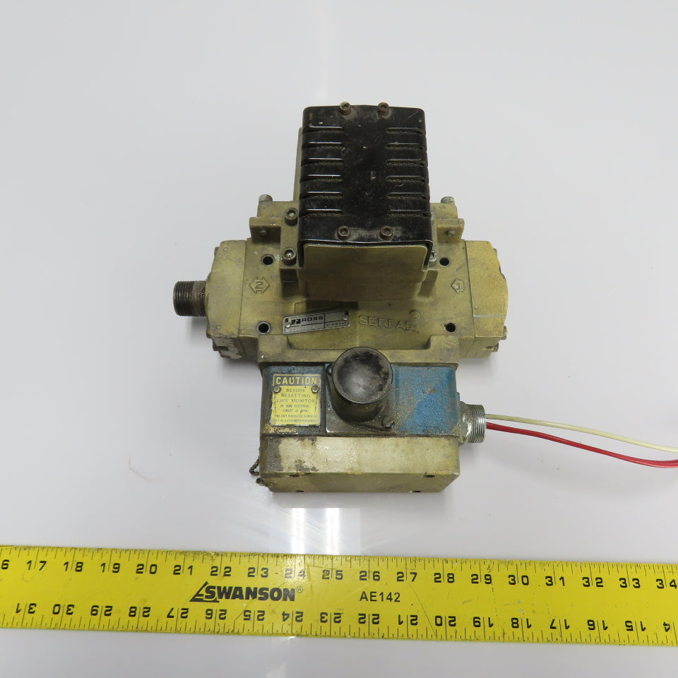 Ross 3573A5141 Serpar Double Pneumatic Air Solenoid Valve 110V 2-8.5 Bar