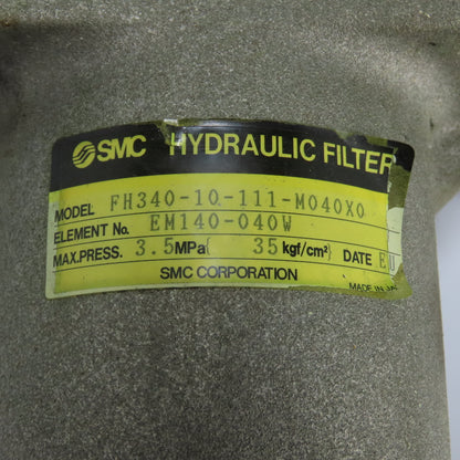 SMC FH340-10-111-M040X0 High Pressure Hydraulic Filter 3.5MPa 1-1/4" NPT