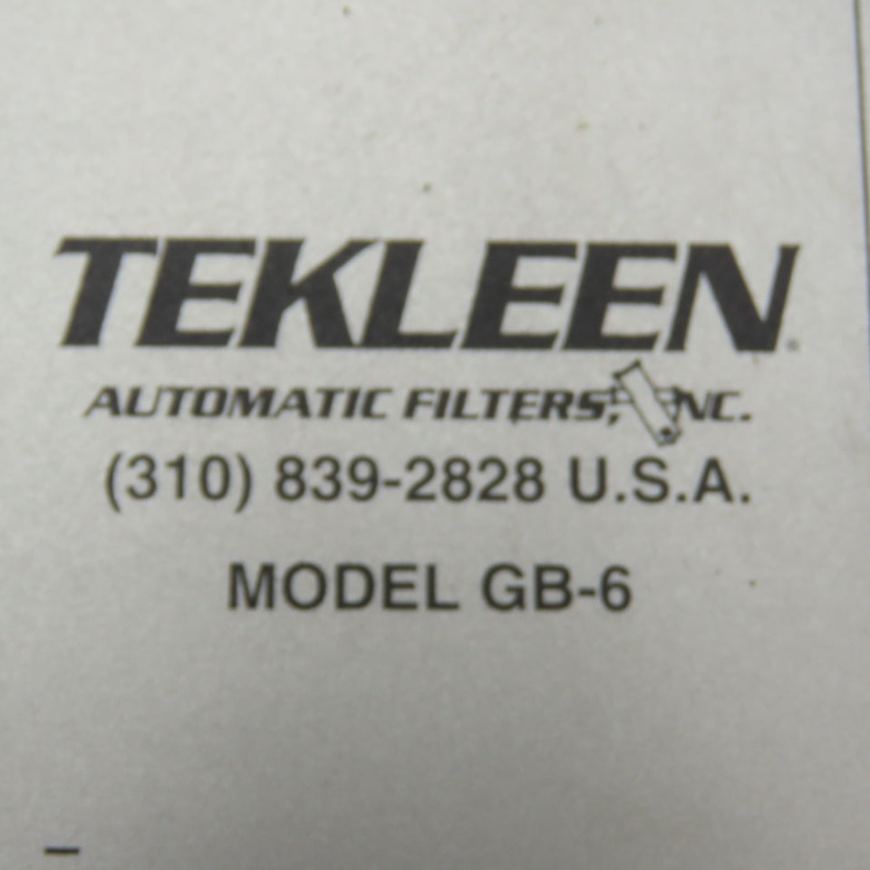 Tekleen GB-6 Automatic Filter Controller 110VAC 12VDC/24VAC Output