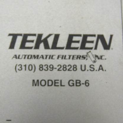 Tekleen GB-6 Automatic Filter Controller 110VAC 12VDC/24VAC Output