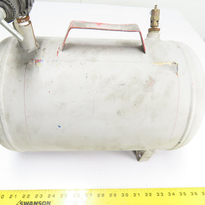 5 Gallon Horizontal Portable Air Receiver Tank W/ Regulator