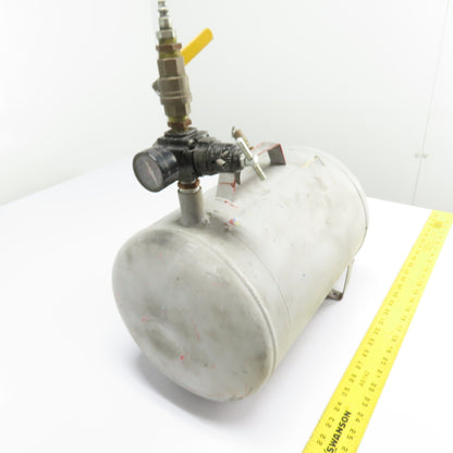 5 Gallon Horizontal Portable Air Receiver Tank W/ Regulator