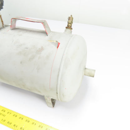 5 Gallon Horizontal Portable Air Receiver Tank W/ Regulator