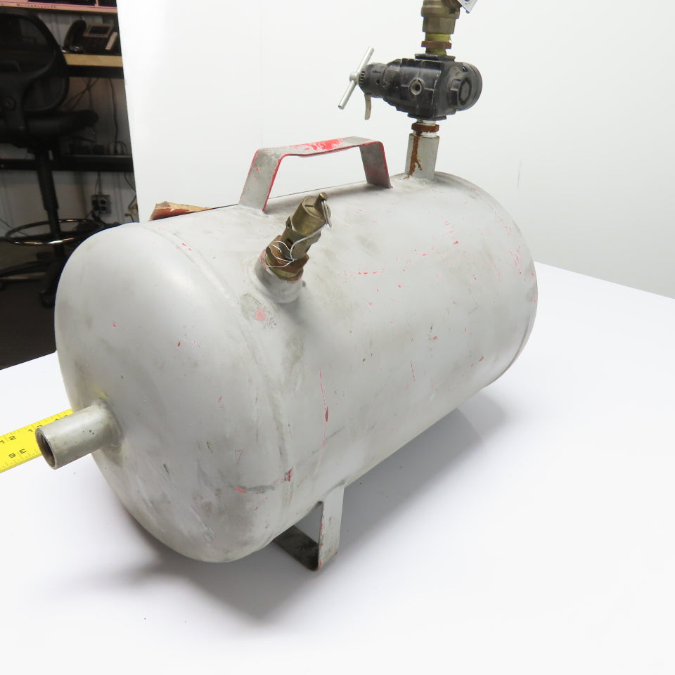5 Gallon Horizontal Portable Air Receiver Tank W/ Regulator
