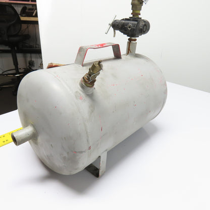 5 Gallon Horizontal Portable Air Receiver Tank W/ Regulator