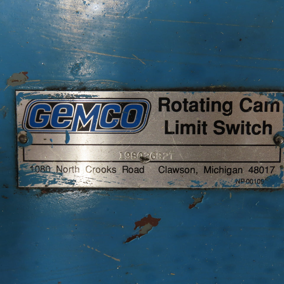 Gemco 19802682T Rotating Cam Limit Switch W/ Drive Sprocket