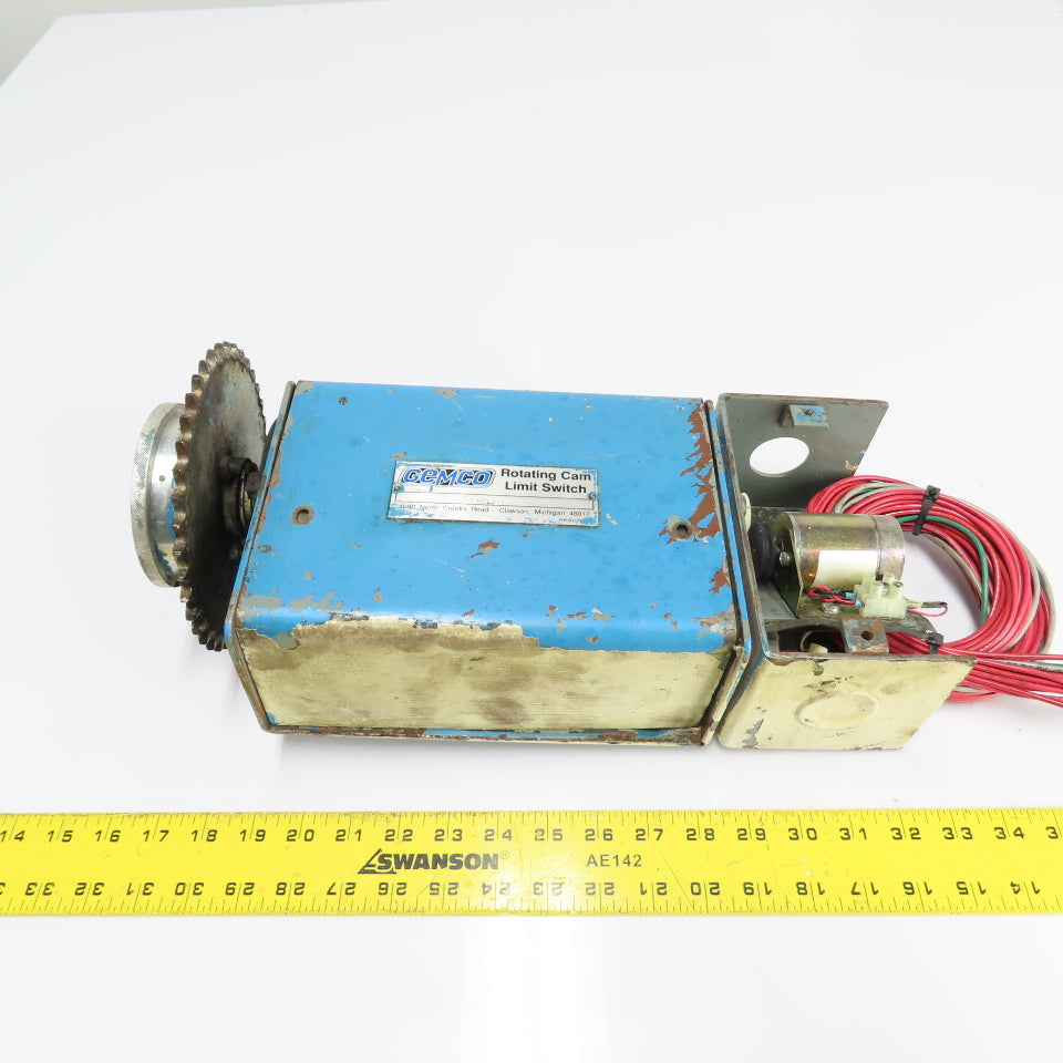 Gemco 19802682T Rotating Cam Limit Switch W/ Drive Sprocket