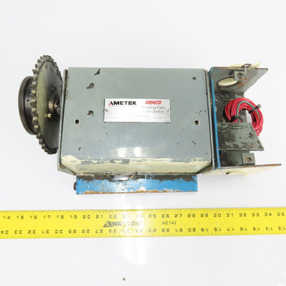 AMETEK Gemco 1980105LSPRTD2 Rotating Cam Limit Switch W/ Drive Sprocket