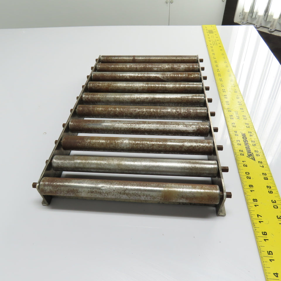 Gravity Roller Conveyor Section 16-3/4" Long x 10" Wide