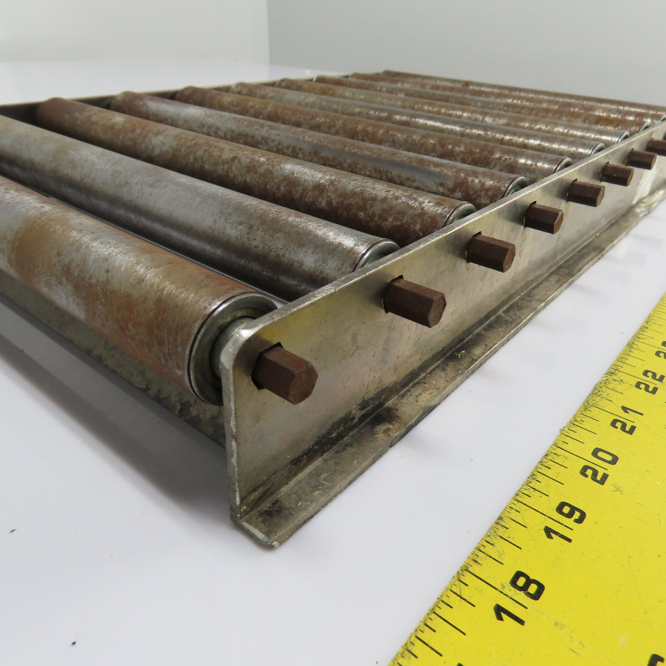 Gravity Roller Conveyor Section 16-3/4" Long x 10" Wide