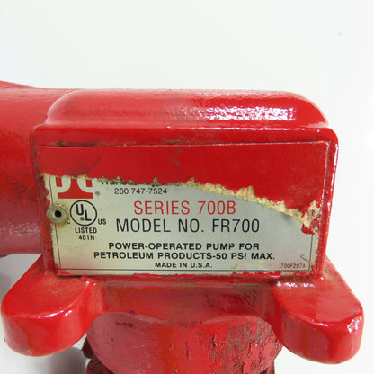 Fill-Rite FR700 Power-Operated Pump For Petroleum Products 50 PSI Max