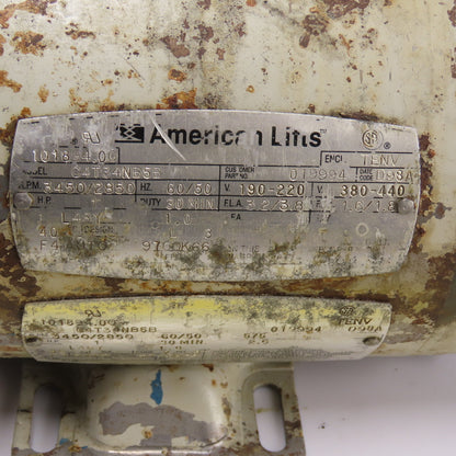American Lifts C4T34NB5B 1HP Electric Motor & Hydraulic Pump 3Ph 230/460V