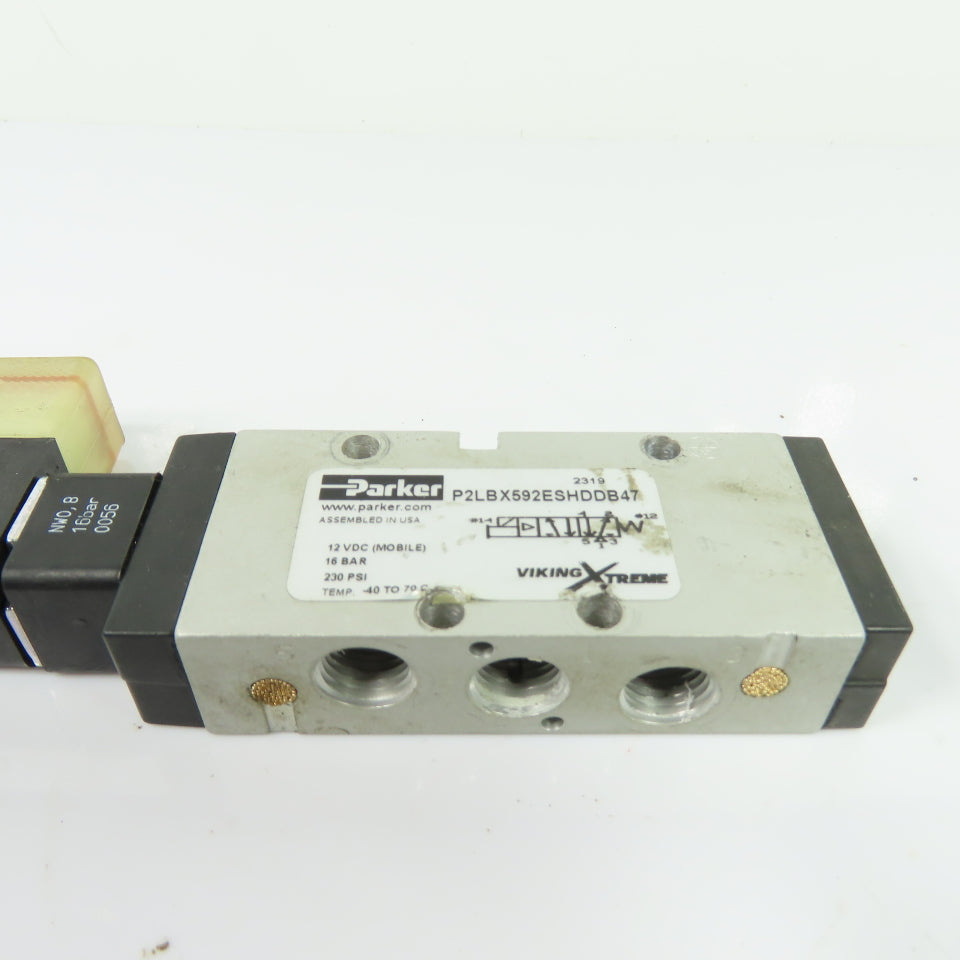 Parker P2LBX592ESHDDB47 Viking Xtreme Directional Control Valve 12VDC 230 PSI
