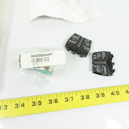 Quincy 3SB3500-0AA41 Green Push Button Kit with 2NO Contact Blocks
