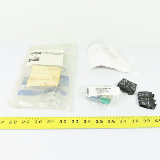 Quincy 3SB3500-0AA41 Green Push Button Kit with 2NO Contact Blocks
