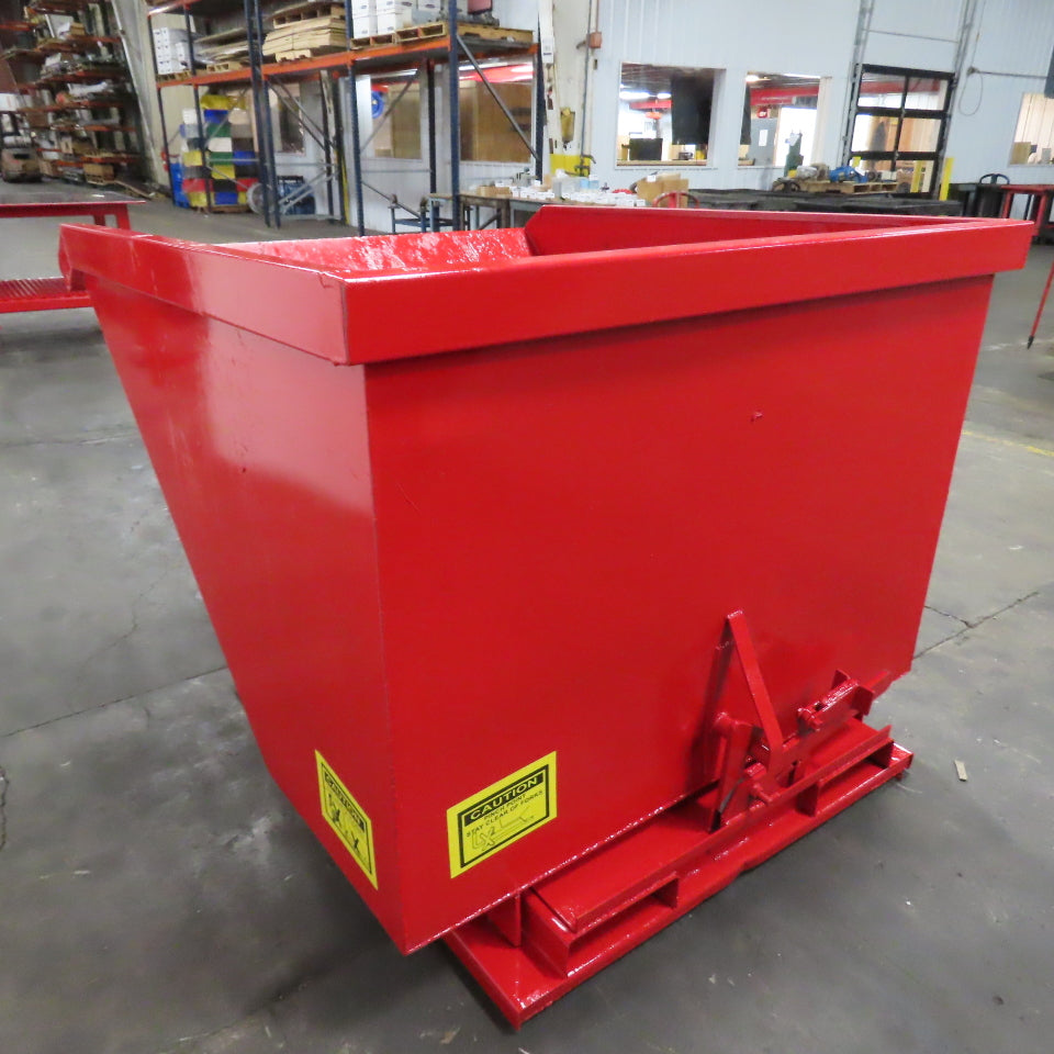 1.5 Cu Yd Light Duty Self Dumping Trash Hopper 65" x 57" x 41" OD