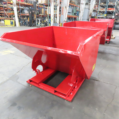 1.5 Cu Yd Light Duty Self Dumping Trash Hopper 65" x 57" x 41" OD