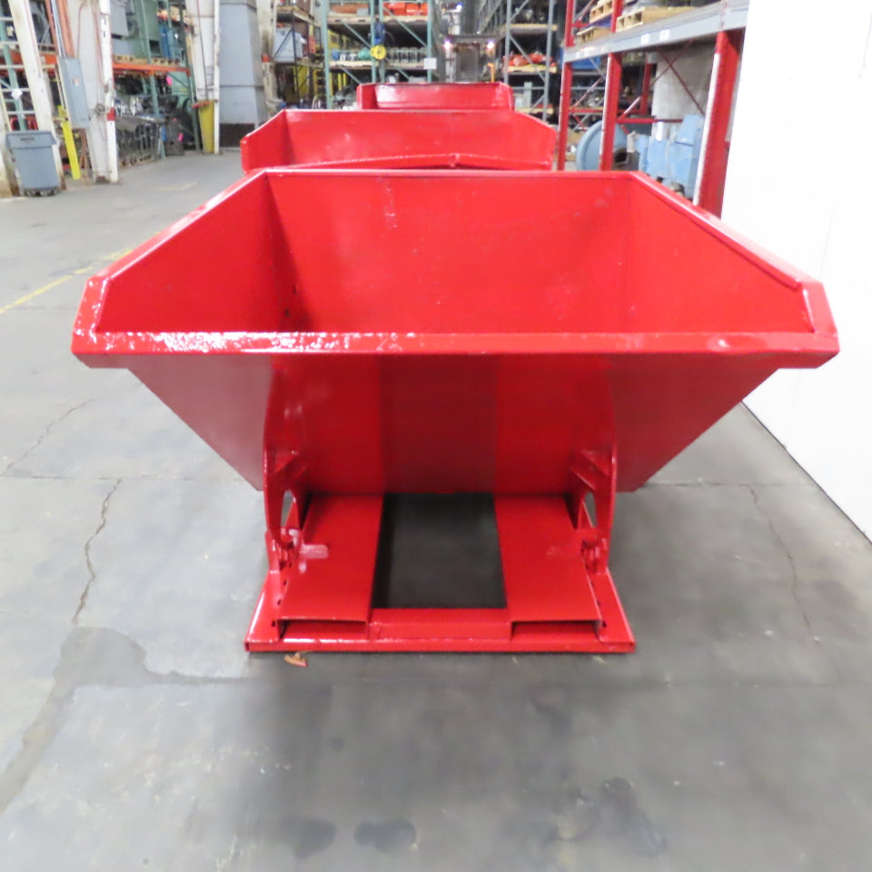 1.5 Cu Yd Light Duty Self Dumping Trash Hopper 65" x 57" x 41" OD
