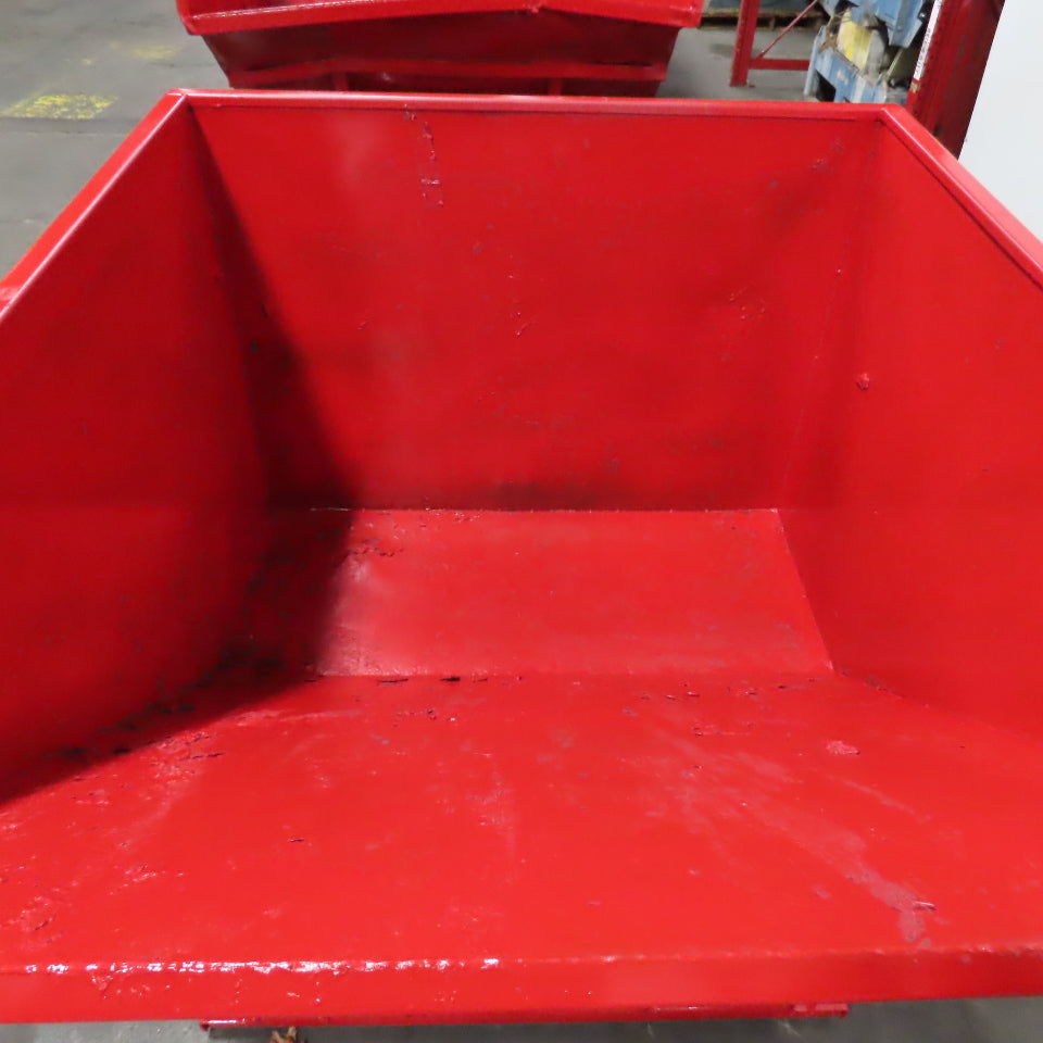 1.5 Cu Yd Light Duty Self Dumping Trash Hopper 65" x 57" x 41" OD