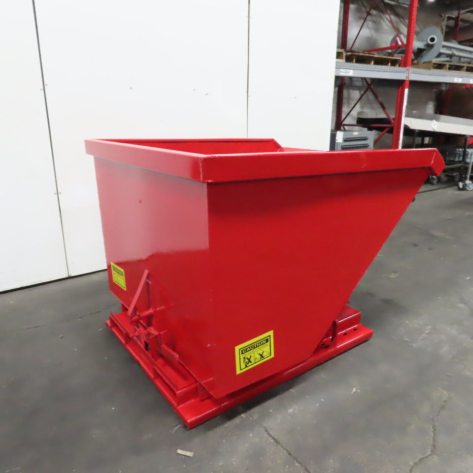 1.5 Cu Yd Light Duty Self Dumping Trash Hopper 65" x 57" x 41" OD