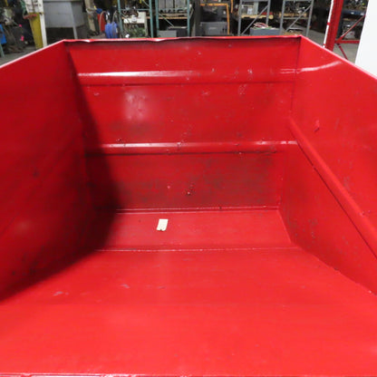 Galfab LD2.5 2.5 Cubic Yard Self Dumping Trash Scrap Hopper W/ Casters