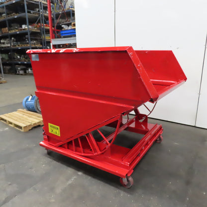 Galfab LD2.5 2.5 Cubic Yard Self Dumping Trash Scrap Hopper W/ Casters
