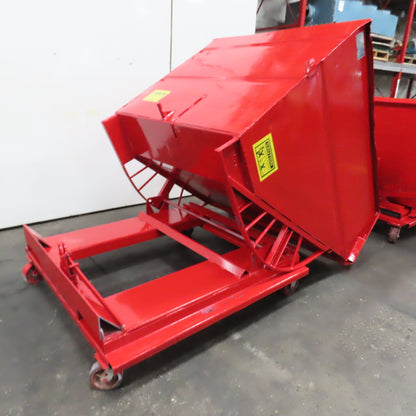 Galfab LD2.5 2.5 Cubic Yard Self Dumping Trash Scrap Hopper W/ Casters