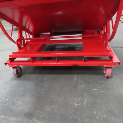 Galfab LD2.5 2.5 Cubic Yard Self Dumping Trash Scrap Hopper W/ Casters